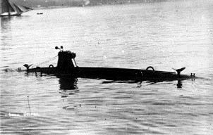 sommergibile Delfino prima dei lavori di ammodernamento