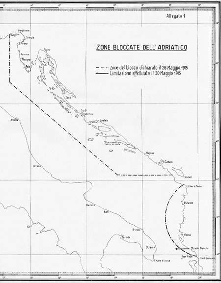 Zone bloccate dell'Adriatico