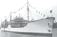La nave cisterna Sterope radiata nel 1977