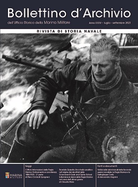 Immagine della copertina del Bollettino d'Archivio edito dall'Ufficio Storico della Marina