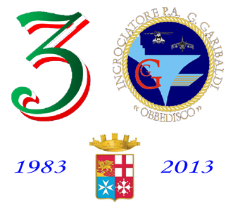 Logo trentennale di nave Garibaldi