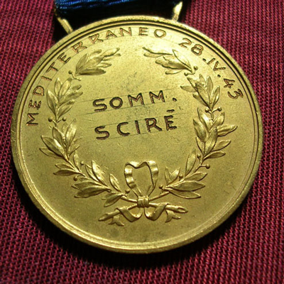 La M.O.V.M. concessa al sommergibile Scirè il 28 aprile 1943